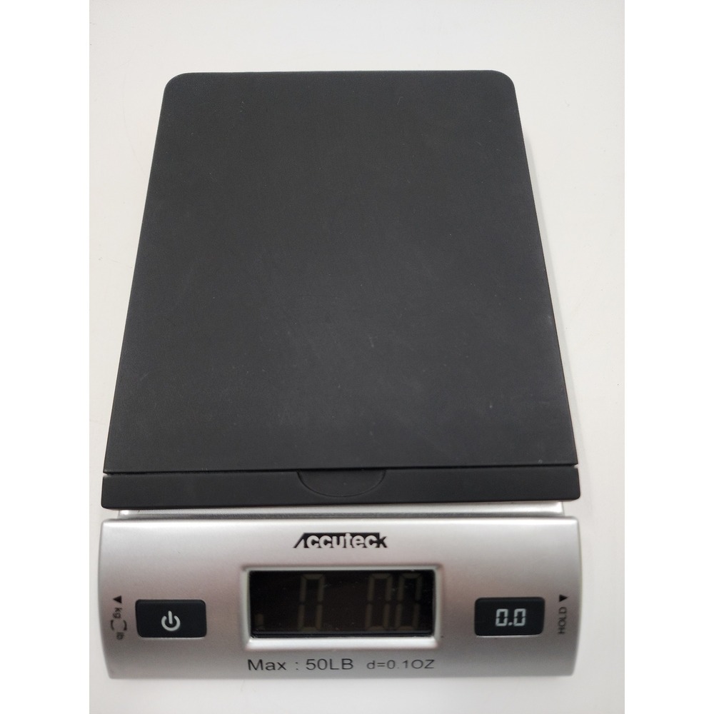 Accuteck W-8250-50BS Digital Postal Scale 50lb Capacity Black Silver